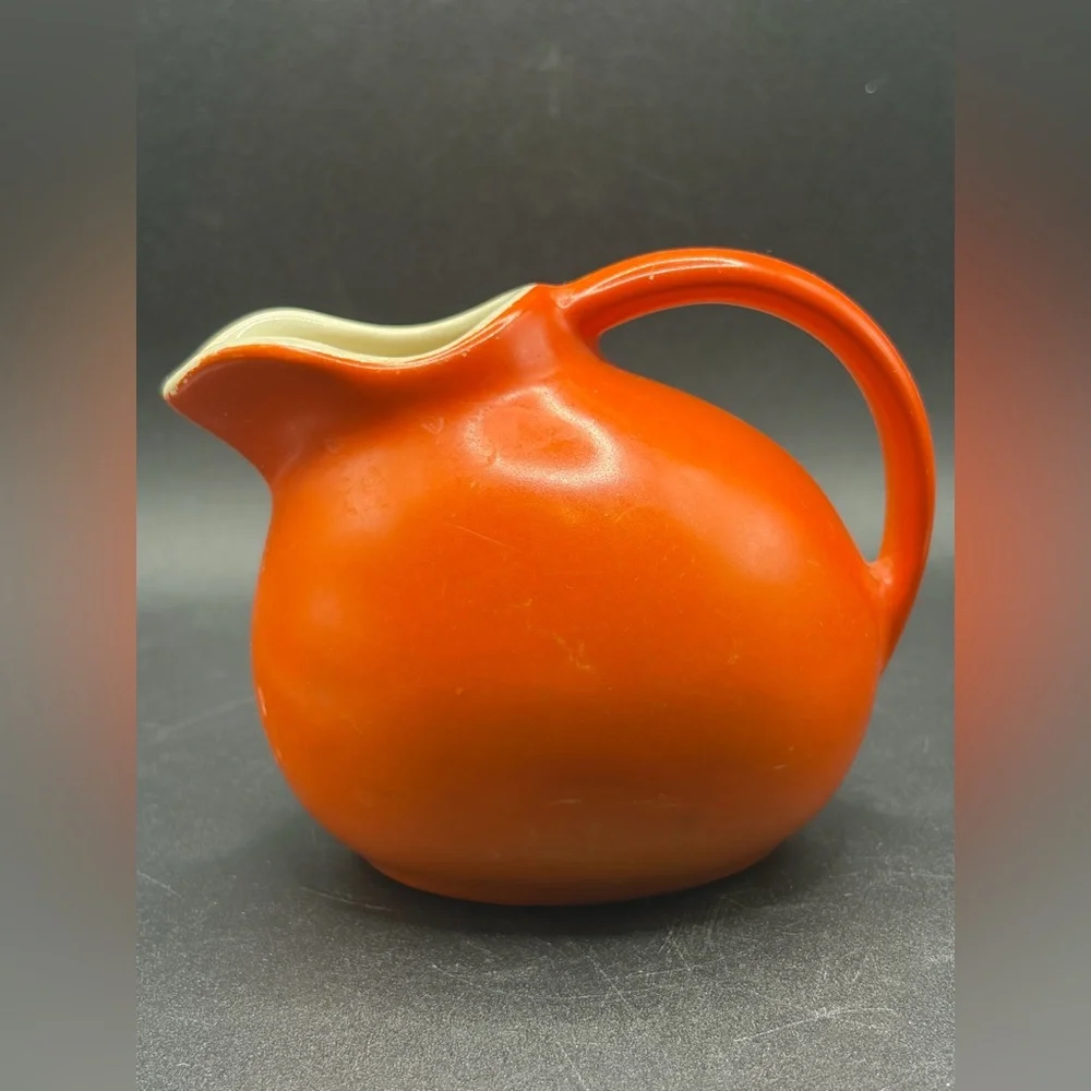 Vintage MCM Ceramic Mini Tilt Ball Pitcher Creamer Jug Pourer, Kitchenware